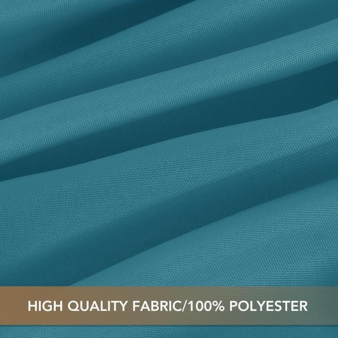 sancua Rectangle Tablecloths for 4ft Tables, 6 Pack - 60x84 Inch - Teal Washable Fabric Cloth Table Cloth for Wedding, Party, Birthday, Banquet, Reusable Polyester Table Covers