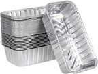 2lb Aluminum Loaf Baking Pans,Heavy Duty Foil Baking Container for Baking Holiday Treats Food Storage, Takeout,Homemade or Commercial- 8.5 x 4.5 x 2.5 (50 Pack)