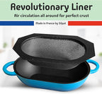 LoafNest: Incredibly Easy Artisan Bread Kit. Cast Iron Dutch Oven [Compact 2 qt size] and Perforated Non-Stick Silicone Liner.