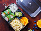 Stainless Steel Lunch Box, 1-Tier Metal Bento Box Leak Proof with 5 Compartments, 50 Oz Metal Lunch Container, Meal Prep Food Container, with 50 ml Sauce Container