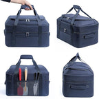 BAGSPRITE Double-Layer Slow Cooker Carrying Bag for 6-8 Quart CrockPot and Hamilton Beach Slow Cooker, Travel Bag with Lid Fastener for Crock-pot, Portable Carrier Case Slow Cooker Bag, Black