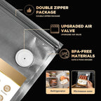 Vacuum Sealer Machine for Food Storage: Compact Food Sealer Saver 5X Fresh Longer, Handheld Detachable Water Tank, 10 PCS Vacuum Seal Bags for Kitchen Fridge Travel Seal Meal Mothers Day Gift For Wife