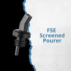 FSE SP Screened Pourer Set, Polycarbonate Square Design, Reusable and Clear, Ensures Enhanced Pour Control and Consistent Flow, Ideal for Fast-Paced Bars and Commercial Kitchens, Pack of 12