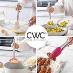 COOK WITH COLOR Silicone Cooking Utensils, Kitchen Utensil Set, Easy to Clean Silicone Kitchen Utensils, Cooking Utensils for Nonstick Cookware, Kitchen Gadgets Set, 10 Pieces, Rose