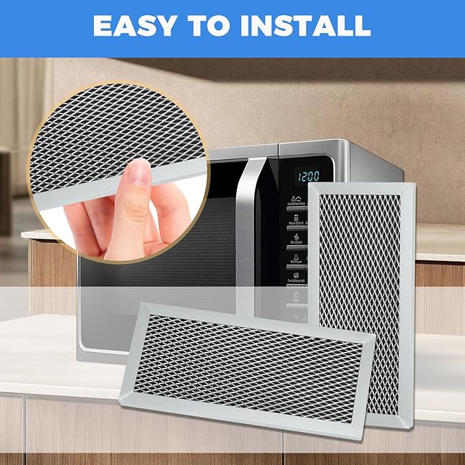2-Pack ME19R7041FS Microwave Oven Charcoal Filter Replacement Compatible with Samsung ME19R7041FS/AA, ME19R7041FT/AA, ME19R7041FB/AA, Durable Microwave Filter Replacement