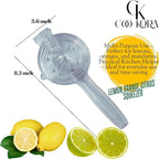 Lemon Squeezer, Durable Manual Juicer for Citrus Fruits, Oranges, Lemons, etc. Designed to Extract the Most Juice Possible, Dishwasher Safe