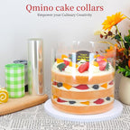 Cake Collar, Transparent Cake Rolls, Clear Cake Strips, DIY Acetate Sheet, Surrounding Edge for Baking Decorate, Chocolate Mousse Cake Elegant Cake Wrapping 6X394 inch