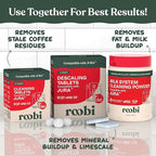 Roobi Compatible Cleaning Tablets for Jura. 24 Jura Cleaning Tablets for Automatic Espresso Coffee Machines. 100% Vegan, Carbon Neutral.