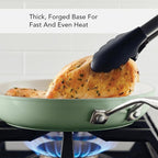 KitchenAid Hard Anodized Ceramic 9-Piece Nonstick Cookware Set – Includes Fry Pans, Saucepan, Stockpot, Durable, Even Heating, Oven Safe to 500°F, Pistachio