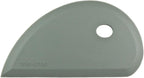 Zoie + Chloe Multipurpose Silicone Bowl Scraper - Dough Scraper for Cleaning Mixing Bowls, Baking Pan - Silicone Scraper Spatula For Painting, Smoothing, Frosting, Cake Decorating - Gray, 7x3.75