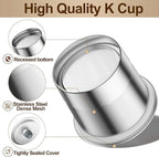 RETHONE Reusable K Cups Coffee Filter, Stainless Steel K Cup Reusable Coffee Pods Filters for Keurig 1.0 & 2.0 Coffee Makers BPA-Free Refillable Coffee Filters (2 Packs)