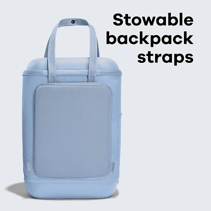 Hydro Flask Cooler Backpack for Beverages - Insulated Soft Travel Lunch Bag - 20 L Capacity in Koala Gray and Black