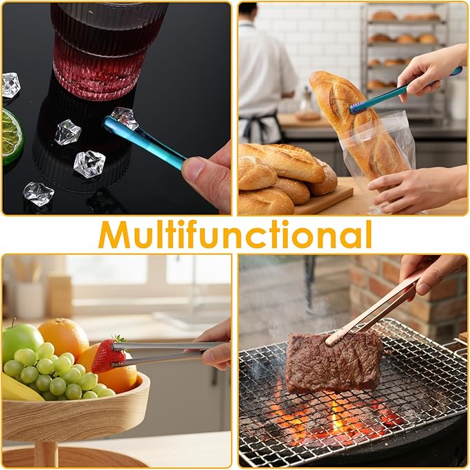 5 Pcs Egg Chalaza Removal Tool, 6 Inch Stainless Steel Eggs Separators for Yolk, Multipurpose Egg Membrane Chalaza Removal Tool Kitchen Tongs for Cooking Cake Bakers Pastry Chefs