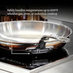 Hestan - CopperBond Collection - 100% Pure Copper Frying Pan, Induction Cooktop Compatible, 11-Inch