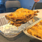 FUNSTITUTION Aluminum Foil Pans 8x8 Inches (30 Pack) - Tin Foil Pans with High Heat Conductivity - Disposable Aluminum Tray Cookware For Baking, Grilling, Cooking, Storing, Prepping