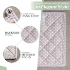 Maison d' Hermine Pot Holders 100% Cotton Heat Resistant Potholders 8" x 8" Hot Pads with Loop BBQ, Cooking, Baking, Grilling, Kitchen, Handling Hot Pans Spring/Summer (Pack of 1, Champ De Mars)