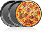 7 inch Pizza pan of 3 Stainless Steel Pizza Plates Non Stick Bakeware Sets Pizza Baking pans Set plates for making cuban pizza