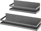 Uten Large Spice Rack for Refrigerator, 2 Pack Strong Magnetic Shelves, Moveable Fridge Organizer for Kitchen Holding Spices, Jars