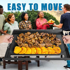 6787 Full-Size Griddle Inserts with Handles for Weber Spirit I & II 300 Series Grills Nonstick Flat Top Griddle for Weber Spirit E-310 E-320 S-310 S-320 Spirit II E-310 S-310 E-320 S-320 Series