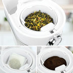 Nostalgia 3-Quart Iced Tea & Coffee Brewing System With Double-Insulated Pitcher, Strength Selector & Infuser Chamber, Also Perfect For Lattes, Lemonade, Flavored Water, White