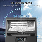 COWSAR Commercial Ice Maker Machine, 66Lbs/24H Stainless Steel Undercounter Ice Maker with 8Lbs Storage Capacity, Self-Cleaning Freestanding Ice Machine for Home, Bar, Restaurant, Office, Outdoor