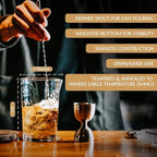 4 Piece Cocktail Kit by Bull In China - 100% Brass Premium Bartender Gift Set Includes Flagship Mixing Glass, 12 inch Barspoon, Bell Jigger & Hawthorne Strainer For Professional & Home Bars (Brass)