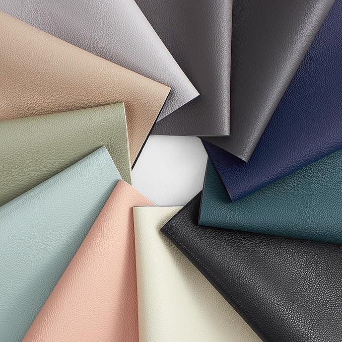 MOSAYT Vinyl Placemats Set of 6, Heat Resistant Place Mats 100% Waterproof Washable & Wipeable Faux Leather Reversible Table Mats for Kitchen Dining Party Indoor Outdoor, 12" x 17", Grey/Teal