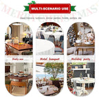 sancua 2 Pack Burgundy Tablecloth 60 x 102 Inch, Rectangle 6 Feet Table Cloth - Stain and Wrinkle Resistant Washable Polyester Table Cover for Dining Tables, Buffet Parties and Camping