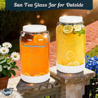 [NEW] 1.5 Gallon Huge Glass Jar with Airtight Lid, Wide Mouth Large Mason Jars for Fermenting, Pickling, Canning, Water Glassing Eggs, Kombucha, and Food Storage – with Handle & Scale Marks(2 Packs)