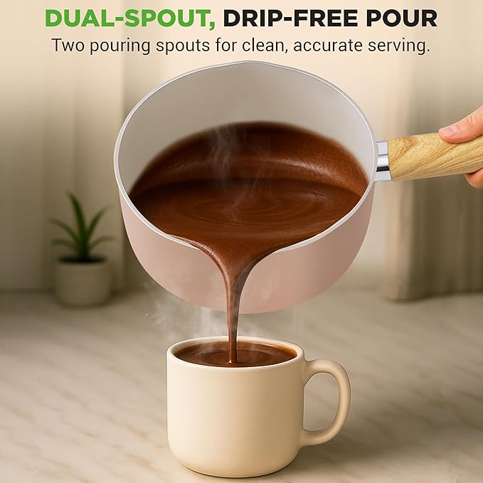 NutriChef 14-Piece Non-Stick Ceramic Cookware Set - Induction Safe Pots and Pans with Glass Lids, Cool-Touch Handles, Even Heat Distribution, Dishwasher Safe, Includes Ladle, Tong, Spatula (Pink)