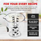 Chef Craft Select Plastic Measuring Cup, 2 Cup, Clear