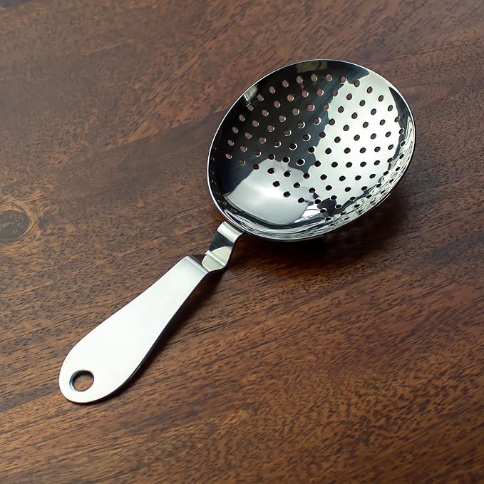 Julep Strainer: Stainless Steel Cocktail Strainer for Home or Commercial Bar