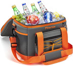 Soft Cooler Bag Insulated 20L/33L, 27/50 Cans Collapsible Camping Coolers 4-Layer Leakproof Portable Ice Chests for Beach, Travel, Picnic, Grocery, Kayaking