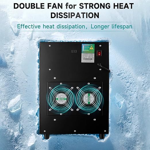 Snowflake Ice Machine, 485.0LBS/24H 1000W Shaved Ice Machine, Rapid Cooling, Food-Grade Stainless Steel Material, Snowflake Ice Maker for Dessert, Ice Cream, Suitable for Party＆Commercial Use