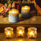 Mason Jars, 8 OZ, 12 Pack with Lids and Bands, Glass Canning Jars for Canning, Pickling, Preserving, Jam, Honey, Wedding Favors, Shower Favors (12 Pack) (Regular Mouth)