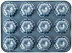 Nordic Ware Formed Mini Bundt, 12 Cavity Cupcake, Twilight Blue