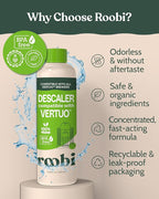 Nespresso Vertuo Compatible Descaling Solution. Eco-Friendly Formula to Clean & Descale Your Nespresso Vertuoline Machine. 2 Uses per Bottle, 2 Pack. Carbon Neutral Vertuo Descaling Kit.