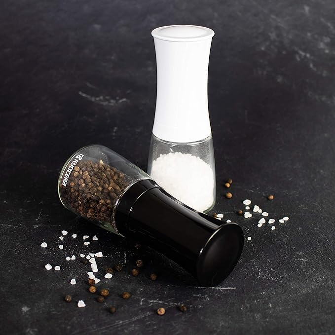 Kyocera Advanced Ceramics Pepper, Salt, Seed and Spice Mill with Adjustable Advanced Ceramic Grinder, The Everything Mill-Brilliant White