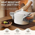 Blue Forest Placemats Set of 6, Dual-Layered Thickened Faux Linen Cloth Place Mats Heat Resistant Machine Washable Wrinkle Free Table Mats Indoor/Outdoor (Brown)