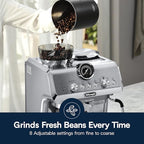 De'Longhi La Specialista Arte Evo Espresso Machine - Compact Cold Brew Coffee Maker with Grinder, Milk Steam Wand/Frother & Tamping Tools - Home Barista Kit for Lattes, Cappuccinos, Iced Coffee