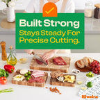 Riveira Acacia Wood Cutting Board – Gourmet Acacia Grandeur: 18 x 12 Wooden Cutting Board – Natural Wooden Cutting Boards For Kitchen Decorative – Innovative Juice Grooves Acacia Wooden Chopping Board