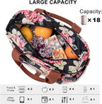 Weitars Lunch Bag for Women,Leak Proof Lunch Box for Work,Insulated Large Lunch Tote Bag with Removable Shoulder Strap, Lunch Bag For Picnic Hiking