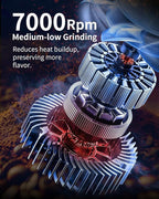 SHARDOR Electric Burr Coffee Bean Grinder for Home Use, 40 Grind Settings with 50-Second Adjustable Timer, One-Touch Espresso Grinder, Black