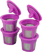 4 Pack K Cups Coffee Filters Compatible with Keurig Brewers 1.0 and 2.0Coffee Makers - Universal Kcup Filters Fit Refillable Kcup Coffee Pods