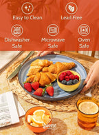 Sweese 4 Oz Porcelain Bowls Set - 6 Mini Dip Bowls, Multicolor, Dishwasher, Microwave Safe