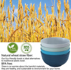 Homestockplus 【Set of 6】 Unbreakable Soup Bowls, 34 Ounces Big Bowls Microwave and Dishwasher Safe BPA-Free Bowl for Cereal, Salad, Soup, Ramen,Oatmeal Apply to Kitchen, Dishwasher & Microwave Safe