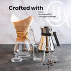 Chemex Pour-Over Glass Coffeemaker - Classic Series - 6-Cup - Exclusive Packaging