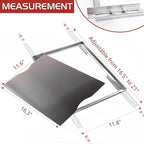 Gas Grill Griddle, Stove Top Griddle Pan for Weber Cooking Pan for Nexgrill Charbroil Napoleon Flat Plate Adjustable Glass Griddle Insert Stovetop Grills Replacement Outdoor Camp Camping Cookware Part