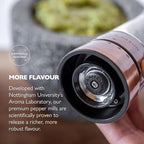 COLE & MASON Derwent Pepper Grinder - Copper Mill Includes Gourmet Precision Mechanism and Premium Peppercorns