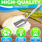 20 Pcs Small Scoops for Canisters – Mini Scoops for Candy, 5.8" Length Stainless Steel Small Food Scoopers for Kitchen, Multipurpose for Cocoa, Coffee, Ice Cream, Parties & Home Use, Easy to Clean